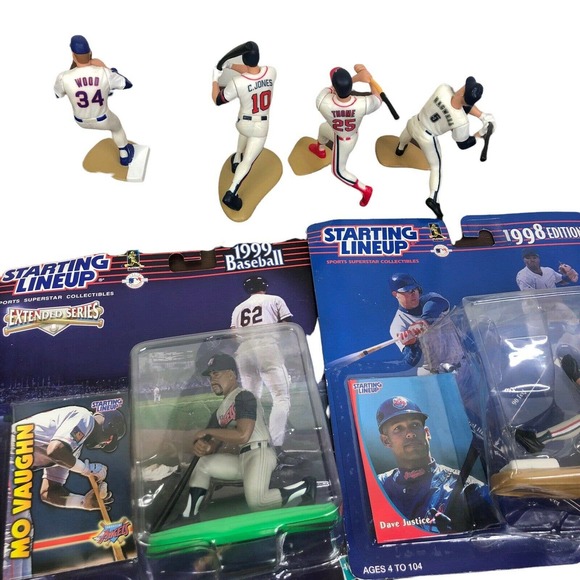 Lot of 6 MLB Baseball Starting Lineup 98/99 Vintage Figurines Mo Vaughn Bagwell - Picture 1 of 9